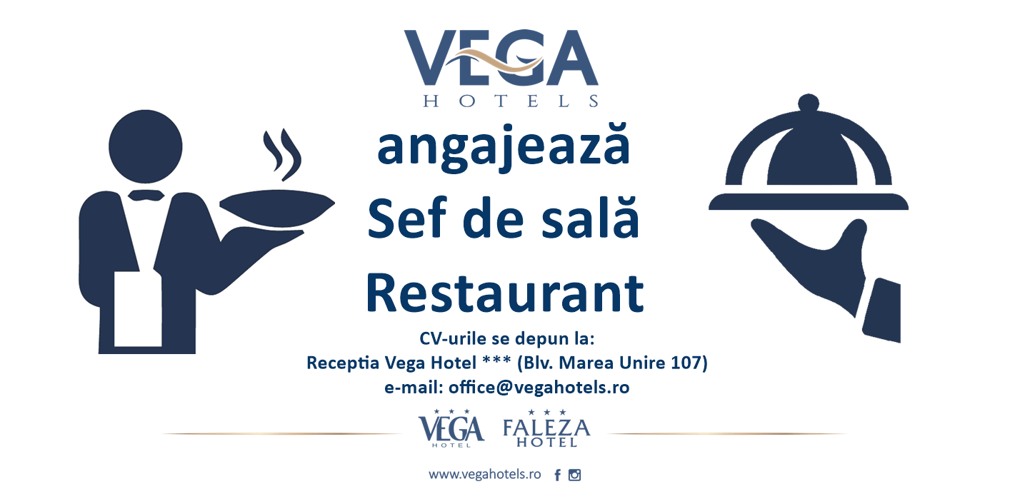 Angajare sef sala Vega Hotels